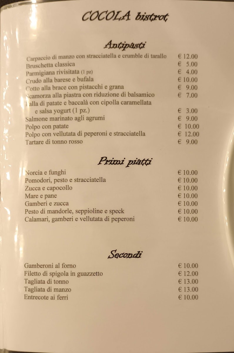 Menu Cocola Bistrot-1